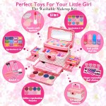 Ensembles de maquillage pour enfants pour filles - Ensembles de maquillage pour enfants pour filles de 5 à 8 ans, Maquillaje para Niñas, Kit de maquillage de jeu, Meilleurs jouets pour petite fille, Objets de princesse pour tout-petits, Âges 3456789 Cadea