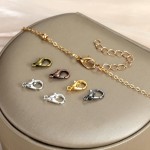 Ensemble de fermoirs à pince de homard et d'anneaux de saut ouverts, fermoirs à homard de 6 couleurs pour la fabrication de bijoux, porte-clés et bracelets