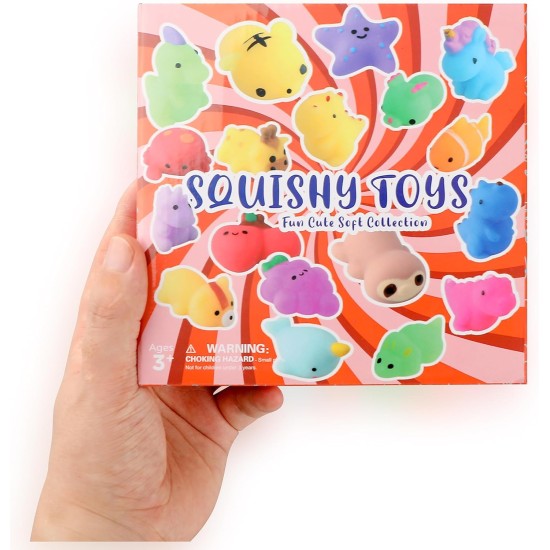 Squishies, paquet de 26 jouets Mochi Squishy – Squishys de chat Kawaii, animaux à montée lente – cadeaux de fête, sac de cadeaux, cadeaux d'anniversaire, mini Squishies, jouet anti-stress