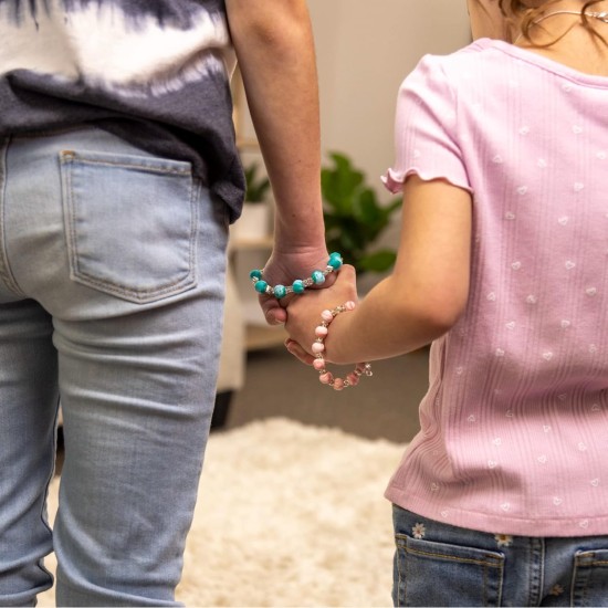 Hapinest Créez votre propre kit de fabrication de bijoux en argile pour filles, créez 3 bracelets et 3 colliers