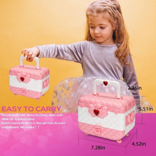 Ensembles de maquillage pour enfants pour filles – Ensembles de maquillage pour filles de 5 à 8 ans, Maquillaje para Niñas, kit de maquillage de jeu, meilleurs jouets pour petite fille, articles de princesse pour tout-petits, âges 3456789, cadeaux d'anniv