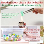 Perles de verre assorties d'une demi-livre pour la fabrication de bijoux, perles de cristal colorées de 2 à 16 mm pour bracelets, travaux manuels, bricolage, fournitures de fabrication de bijoux en vrac