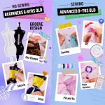 ONE TO FOUR Plus de 800 kits de créateurs de mode pour filles avec 6 mannequins – Kit d'artisanat de design de mode pour filles, kit de couture pour enfants de 8 à 12 ans, cadeaux d'anniversaire de Pâques pour adolescentes de 6 7 8 9 10 11 12