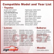 EPAuto CP157 (CF12157) Filtre à air d'habitacle de remplacement pour Toyota Camry, Corolla, RAV4, Prius, Highlander, Sienna, Lexus RX, NX, ES, Subaru Outback, Crosstrek, Mazda CX-9 – Compatible avec 2016-2025