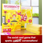 SUSSED The Wacky « Que feriez-vous ? » Jeu de cartes sociales – Chaussette de Noël pour enfants et jeu de voyage familial pour garçons et filles – Amusant et facile à jouer – Tous les âges à partir de 6 ans – Hello Yellow Deck