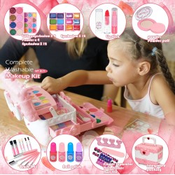 Ensembles de maquillage pour enfants pour filles – Ensembles de maquillage pour filles de 5 à 8 ans, Maquillaje para Niñas, kit de maquillage de jeu, meilleurs jouets pour petite fille, articles de princesse pour tout-petits, âges 3456789, cadeaux d'anniv Ensembles de maquillage pour enfants pour filles – Ensembles de maquillage pour filles de 5 à 8 ans, Maquillaje para Niñas, kit de maquillage de jeu, meilleurs jouets pour petite fille, articles de princesse pour tout-petits, âges 3456789, cadeaux d'anniv