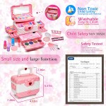 Ensembles de maquillage pour enfants pour filles - Ensembles de maquillage pour enfants pour filles de 5 à 8 ans, Maquillaje para Niñas, Kit de maquillage de jeu, Meilleurs jouets pour petite fille, Objets de princesse pour tout-petits, Âges 3456789 Cadea