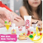 Ensemble de 12 jouets alimentaires miniatures à fabriquer soi-même, jeu en résine, non comestible, mini jeu de cuisine pour enfants de 8 à 13 ans, anniversaire pour filles de 8, 9, 10 ans, préparez votre nourriture