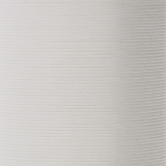 Fil de perles en nylon KO, couleur blanche, 100 % nylon pré-ciré japonais, 330TEX, cordons de nouage résistants aux enchevêtrements, bobine de 50 m, utilisation pour les projets de perles de rocaille, le travail sur métier à tisser et le tissage de perles