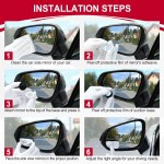 LivTee Rétroviseur de voiture pour angle mort, rétroviseur latéral convexe sans cadre en verre HD, rétroviseurs grand angle pour SUV, camions et camping-cars – Accessoires de voiture