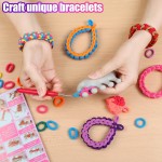 FUNiOi Kit d'art et d'artisanat pour enfants, bracelet en caoutchouc, jouet, peigne à tisser pour chat, plus de 1000 attaches à cheveux colorées, bricolage, étui de rangement, cadeau pour filles de 7 à 12 ans FUNiOi Kit d'art et d'artisanat pour enfants, bracelet en caoutchouc, jouet, peigne à tisser pour chat, plus de 1000 attaches à cheveux colorées, bricolage, étui de rangement, cadeau pour filles de 7 à 12 ans