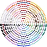 Assortiment de 240 pièces de perles artisanales européennes à grand trou, perles d'espacement colorées, pour la fabrication de colliers, de bracelets, de bijoux (styles de couleurs mélangées) Assortiment de 240 pièces de perles artisanales européennes à grand trou, perles d'espacement colorées, pour la fabrication de colliers, de bracelets, de bijoux (styles de couleurs mélangées)