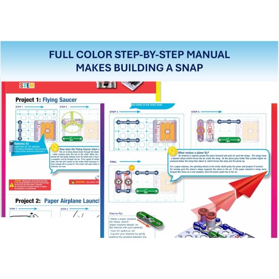 Snap Circuits Flight Deck Science/STEM Kit de jouets | Snap Circuits Flight Deck Science/STEM Kit de jouets |