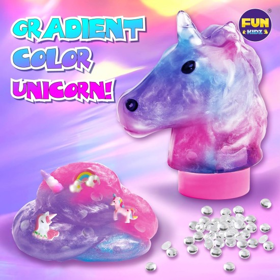 Kit de slime licorne moelleuse pour filles, cadeau FunKidz Cloud Slime pour enfants de 6 ans et plus, kit de fabrication de slime amusant, superbe jouet artisanal, idées de cadeaux d'anniversaire Kit de slime licorne moelleuse pour filles, cadeau FunKidz Cloud Slime pour enfants de 6 ans et plus, kit de fabrication de slime amusant, superbe jouet artisanal, idées de cadeaux d'anniversaire