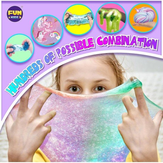 Kit de slime licorne moelleuse pour filles, cadeau FunKidz Cloud Slime pour enfants de 6 ans et plus, kit de fabrication de slime amusant, superbe jouet artisanal, idées de cadeaux d'anniversaire Kit de slime licorne moelleuse pour filles, cadeau FunKidz Cloud Slime pour enfants de 6 ans et plus, kit de fabrication de slime amusant, superbe jouet artisanal, idées de cadeaux d'anniversaire