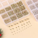 1100 pièces de perles rondes lisses-3/4/6/8mm, entretoise dorée, Kits de perles amples pour la fabrication de bracelets et de bijoux 1100 pièces de perles rondes lisses-3/4/6/8mm, entretoise dorée, Kits de perles amples pour la fabrication de bracelets et de bijoux