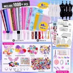 ONE TO FOUR Plus de 800 kits de créateurs de mode pour filles avec 6 mannequins – Kit d'artisanat de design de mode pour filles, kit de couture pour enfants de 8 à 12 ans, cadeaux d'anniversaire de Pâques pour adolescentes de 6 7 8 9 10 11 12