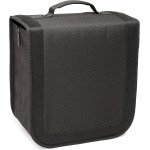 Amazon Basics Classeur de rangement portable pour CD/DVD en polyester avec poignée, capacité 400, noir