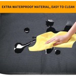 Tapis de protection avec organisateur – Lot de 2 housses de protection de siège arrière pour sièges de voiture, SUV, mini-fourgonnette ou camion – Accessoires de sécurité pour siège arrière de véhicule pour enfants – Protections universelles pour intérieu