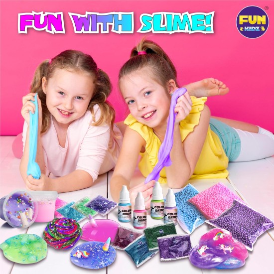 Kit de slime licorne moelleuse pour filles, cadeau FunKidz Cloud Slime pour enfants de 6 ans et plus, kit de fabrication de slime amusant, superbe jouet artisanal, idées de cadeaux d'anniversaire Kit de slime licorne moelleuse pour filles, cadeau FunKidz Cloud Slime pour enfants de 6 ans et plus, kit de fabrication de slime amusant, superbe jouet artisanal, idées de cadeaux d'anniversaire