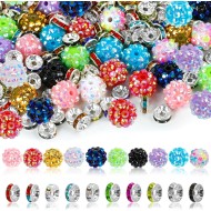 250 pièces de perles pour stylos, perles focales pour stylos à perles, perles en strass, perles d'espacement pour bracelets