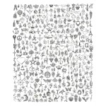 JIALEEY 300 PCS Gros Lots en Vrac Fabrication de Bijoux Charms Mixtes Lisse Tibétain Alliage d'Argent Charms Pendentifs DIY pour Bracelet Collier Fabrication de Bijoux et Artisanat
