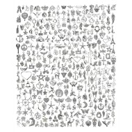 JIALEEY 300 PCS Gros Lots en Vrac Fabrication de Bijoux Charms Mixtes Lisse Tibétain Alliage d'Argent Charms Pendentifs DIY pour Bracelet Collier Fabrication de Bijoux et Artisanat