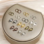 Ensemble de fermoirs à pince de homard et d'anneaux de saut ouverts, fermoirs à homard de 6 couleurs pour la fabrication de bijoux, porte-clés et bracelets